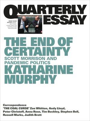 cover image of Quarterly Essay 79